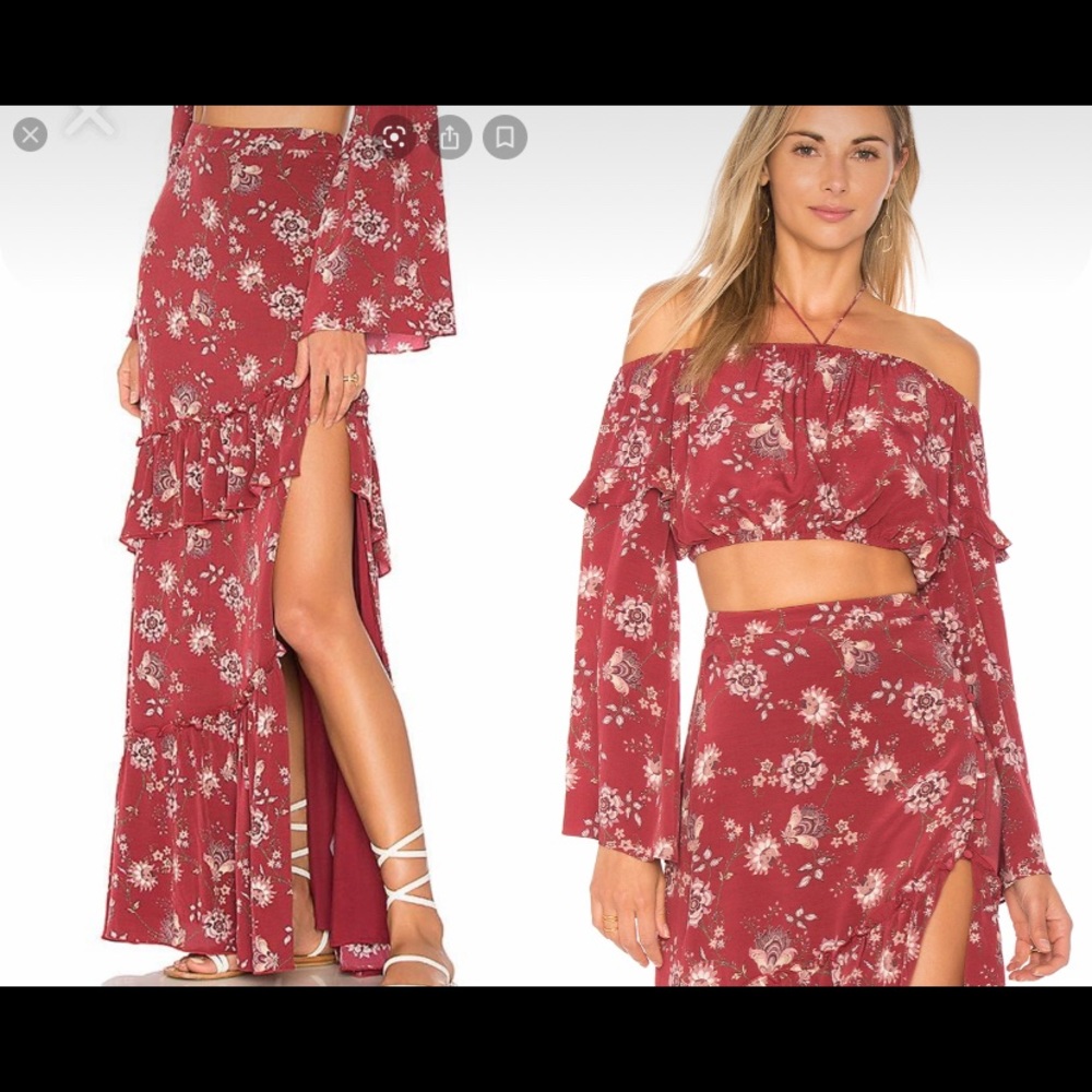 Ale by Alessandra crop and skirt set